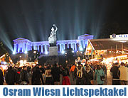 200 Jahre Oktoberfest: München leuchtet – OSRAM gratuliert mit einem abendlichen Lichtspektakel vom 01.-04.10.2010 bei der Bavaria (©Foto: Martin Schmitz)